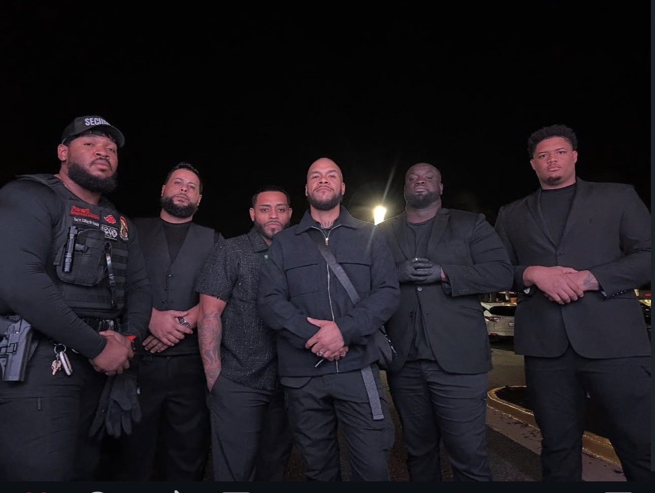 Trust Point Security armed detail at night